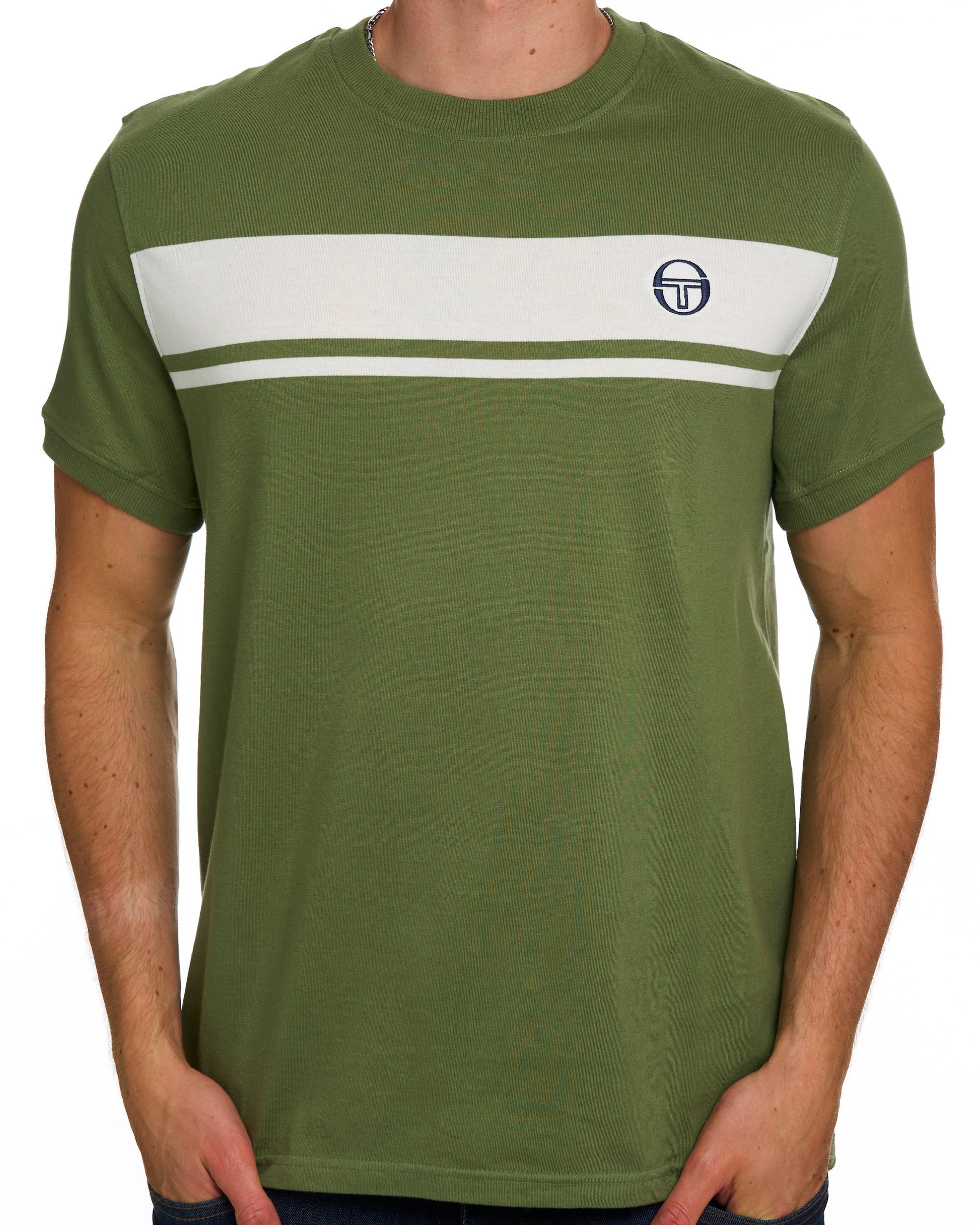 Sergio Tacchini Masters T-Shirt Lodengrün/Gardenia