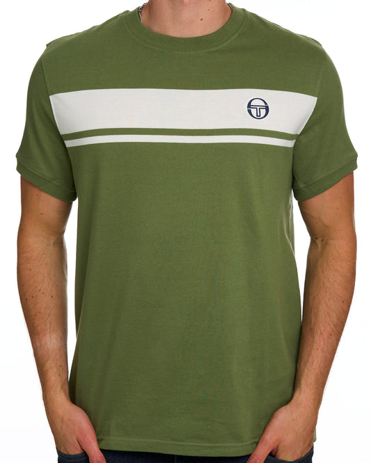 Sergio Tacchini Sergio Tacchini Masters T-Shirt Lodengrün/Gardenia
