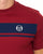 Sergio Tacchini Masters T Shirt Merlot/Navy Blue