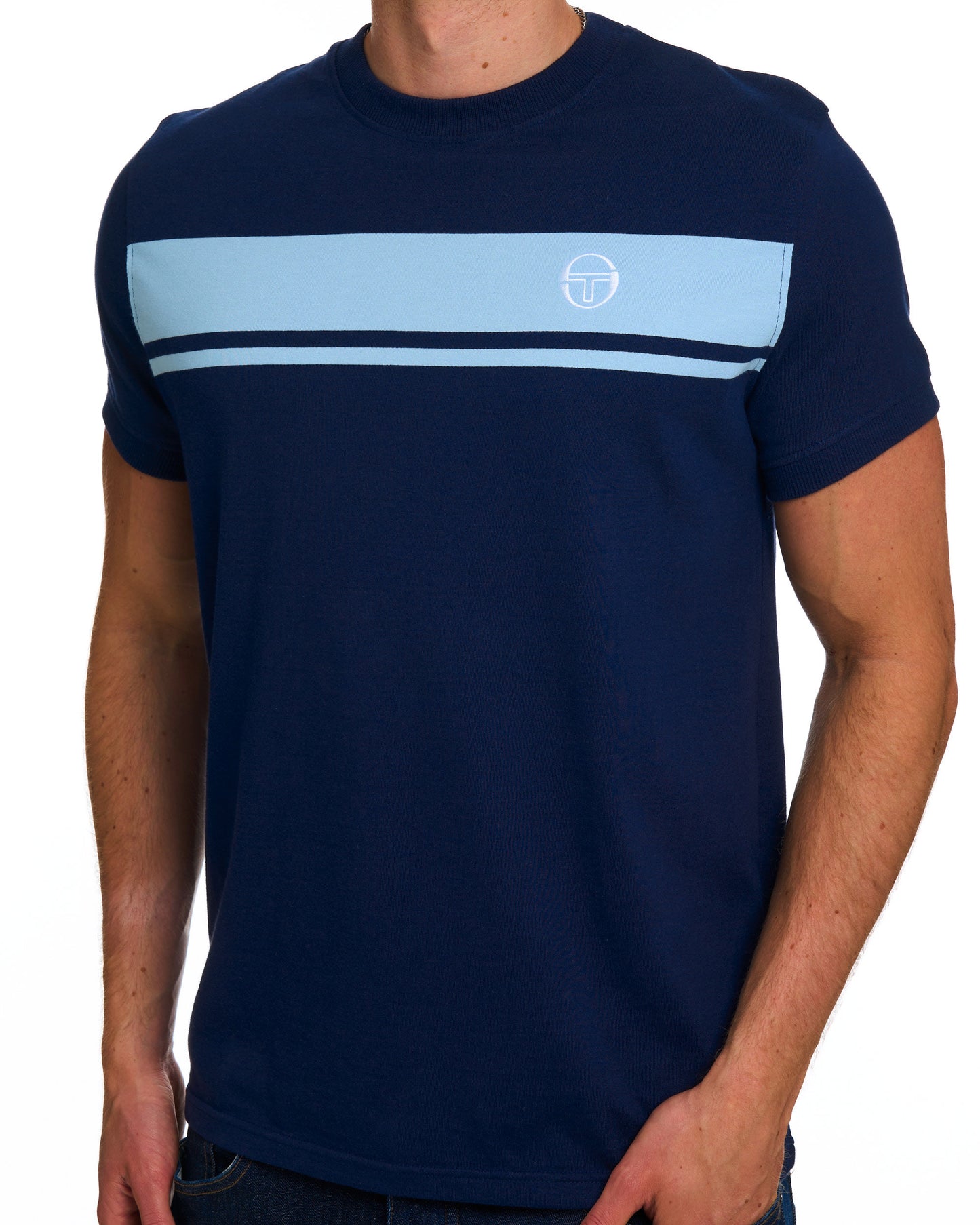 Sergio Tacchini Masters T-Shirt Marineblau/Hellblau
