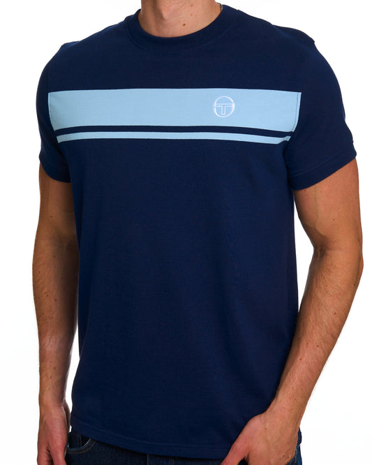 Sergio Tacchini Sergio Tacchini Masters T-Shirt Marineblau/Hellblau