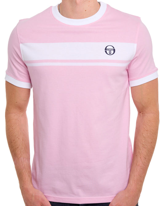 Sergio Tacchini Sergio Tacchini Masters T-Shirt Rosa/Weiß