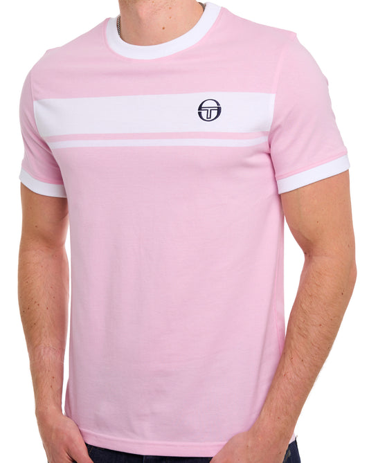 Sergio Tacchini Sergio Tacchini Masters T-Shirt Rosa/Weiß