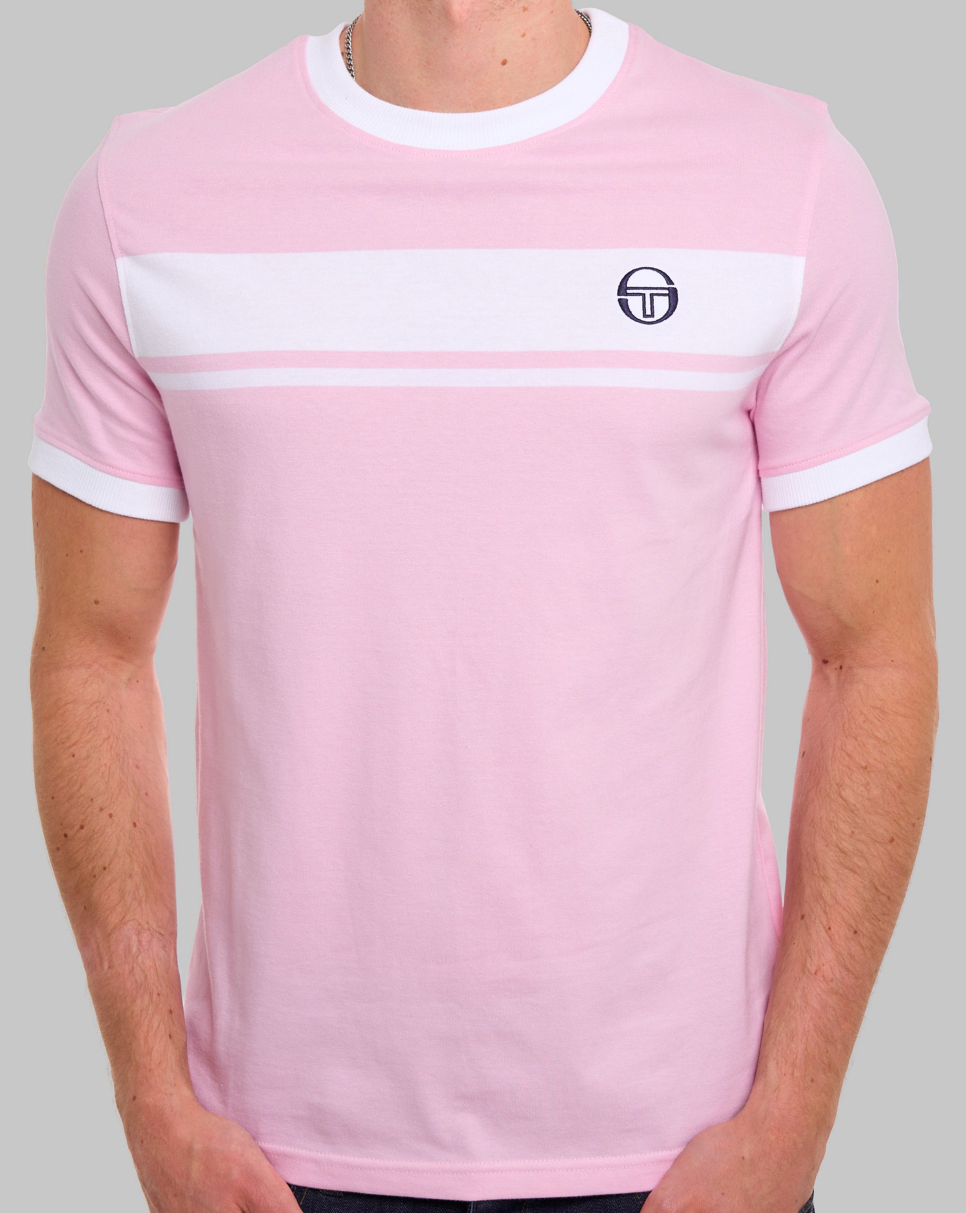 Sergio Tacchini Masters T-Shirt Rosa/Weiß