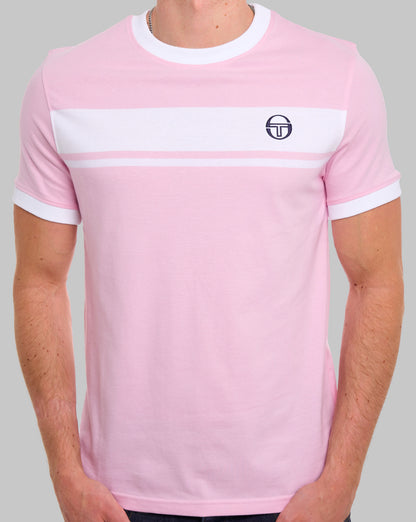 Sergio Tacchini Masters T-Shirt Rosa/Weiß