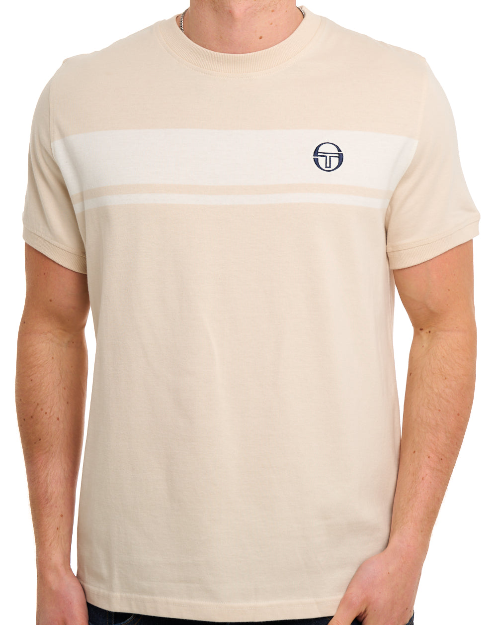 Sergio Tacchini Masters T-Shirt Sandshell/Gardenia