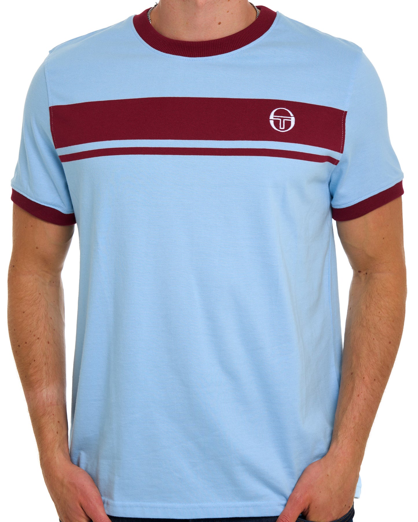 Sergio Tacchini Masters T-Shirt Sky/Claret