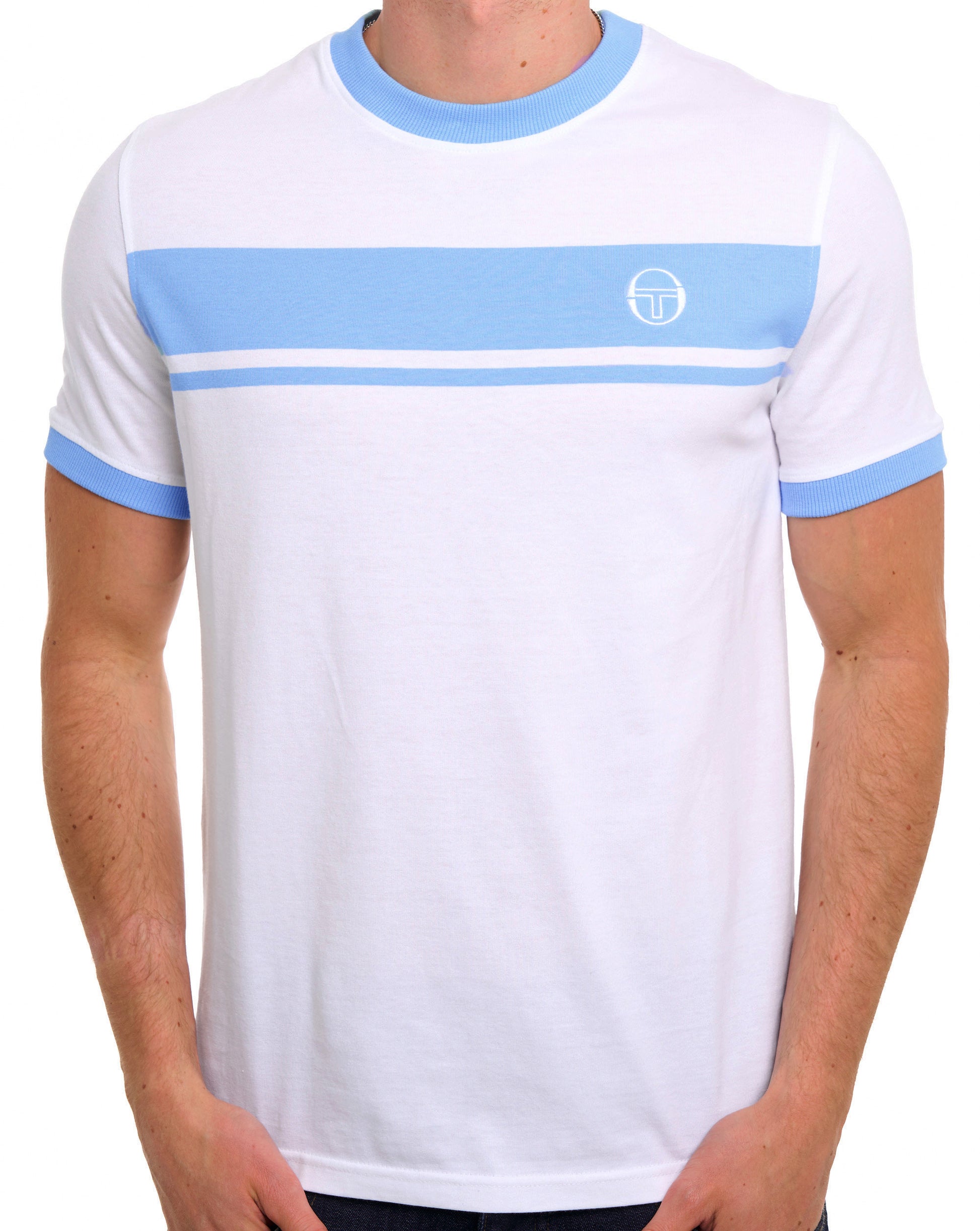 Sergio Tacchini Masters T-Shirt Weiß Himmel