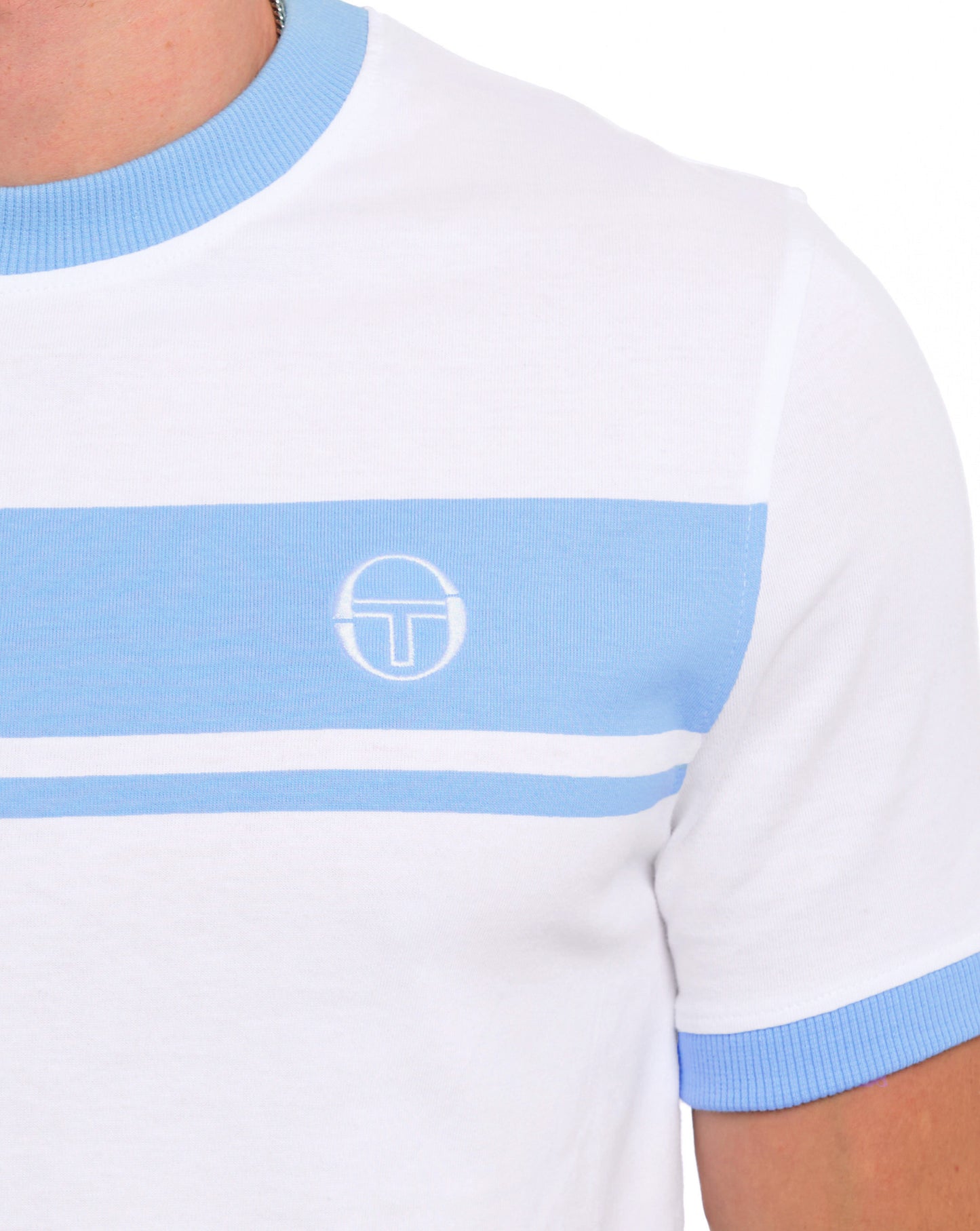 Sergio Tacchini Masters T-Shirt Weiß Himmel