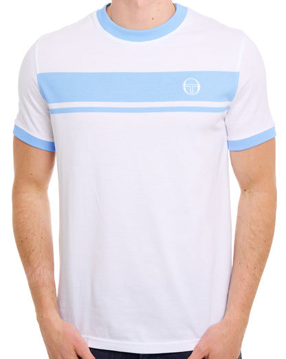 Sergio Tacchini Masters T-Shirt Weiß/Himmelblau