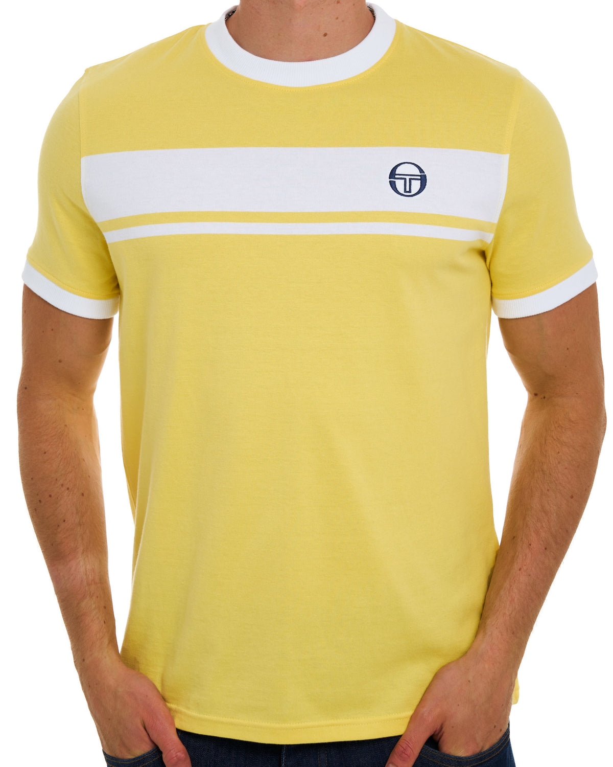 Sergio Tacchini Masters T-Shirt Gelb/Weiß