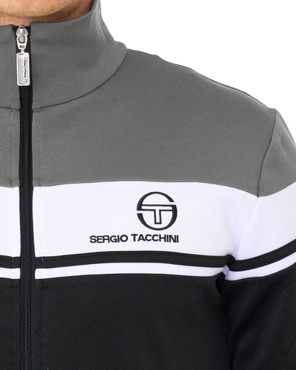 Sergio Tacchini Masters Track Top Black/Charcoal/White