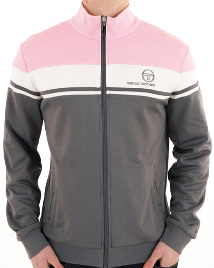 Sergio Tacchini Masters Track Top Anthrazit/Gardenia/Lila