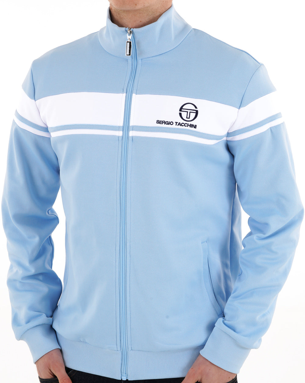 Sergio Tacchini Masters Track Top Himmelblau/Weiß