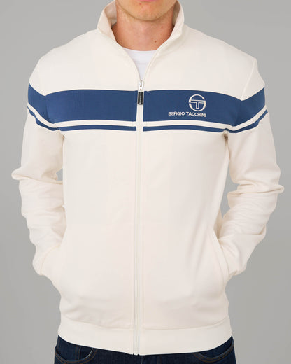Sergio Tacchini Masters Track Top Gardenia/Vintage Indigo