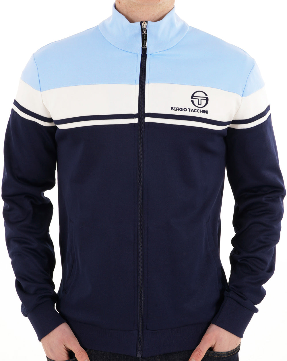 Sergio Tacchini Masters Trainingsjacke Marineblau/Gardenia/Himmelblau