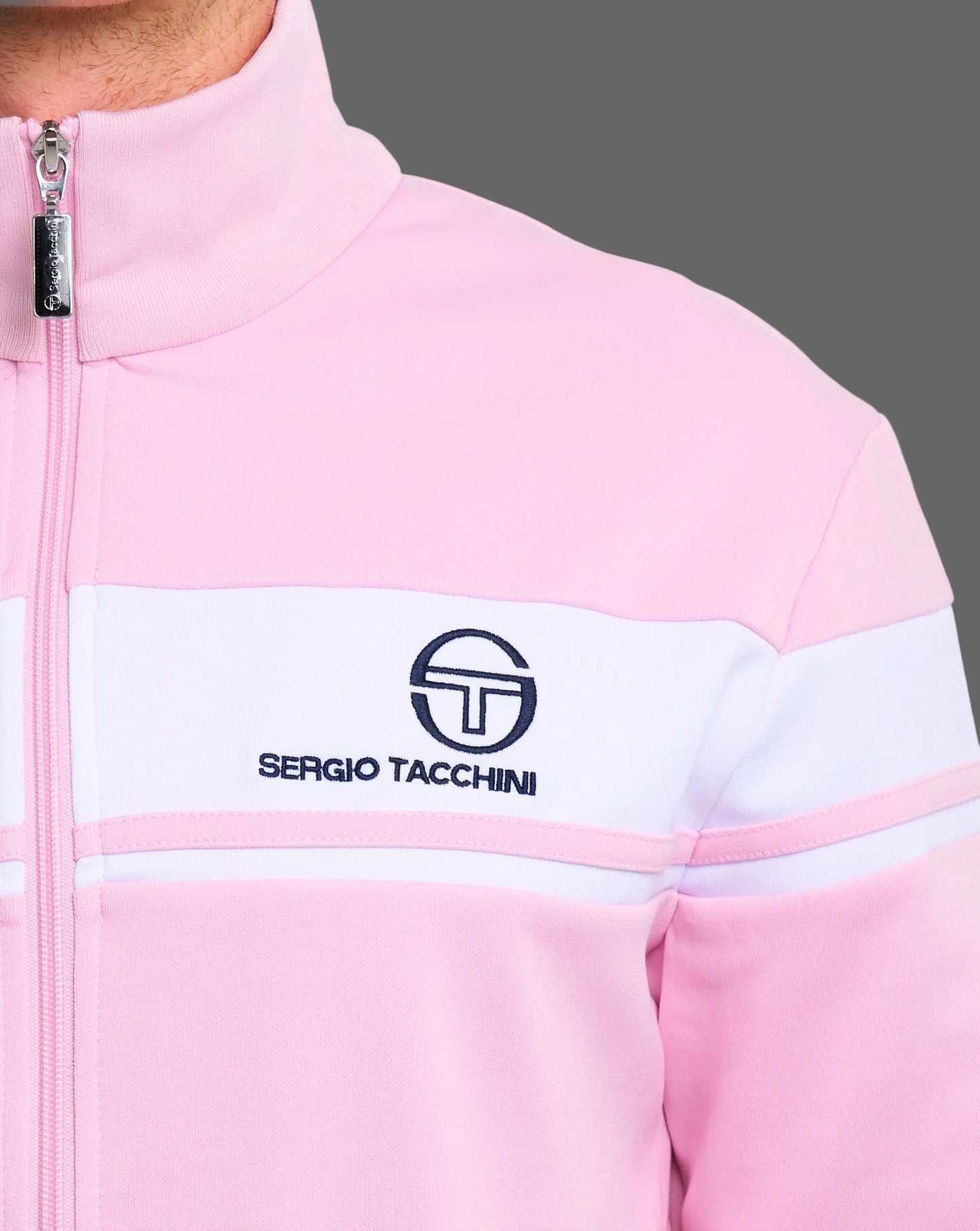 Sergio Tacchini Masters Trainingsjacke Pink/Weiß