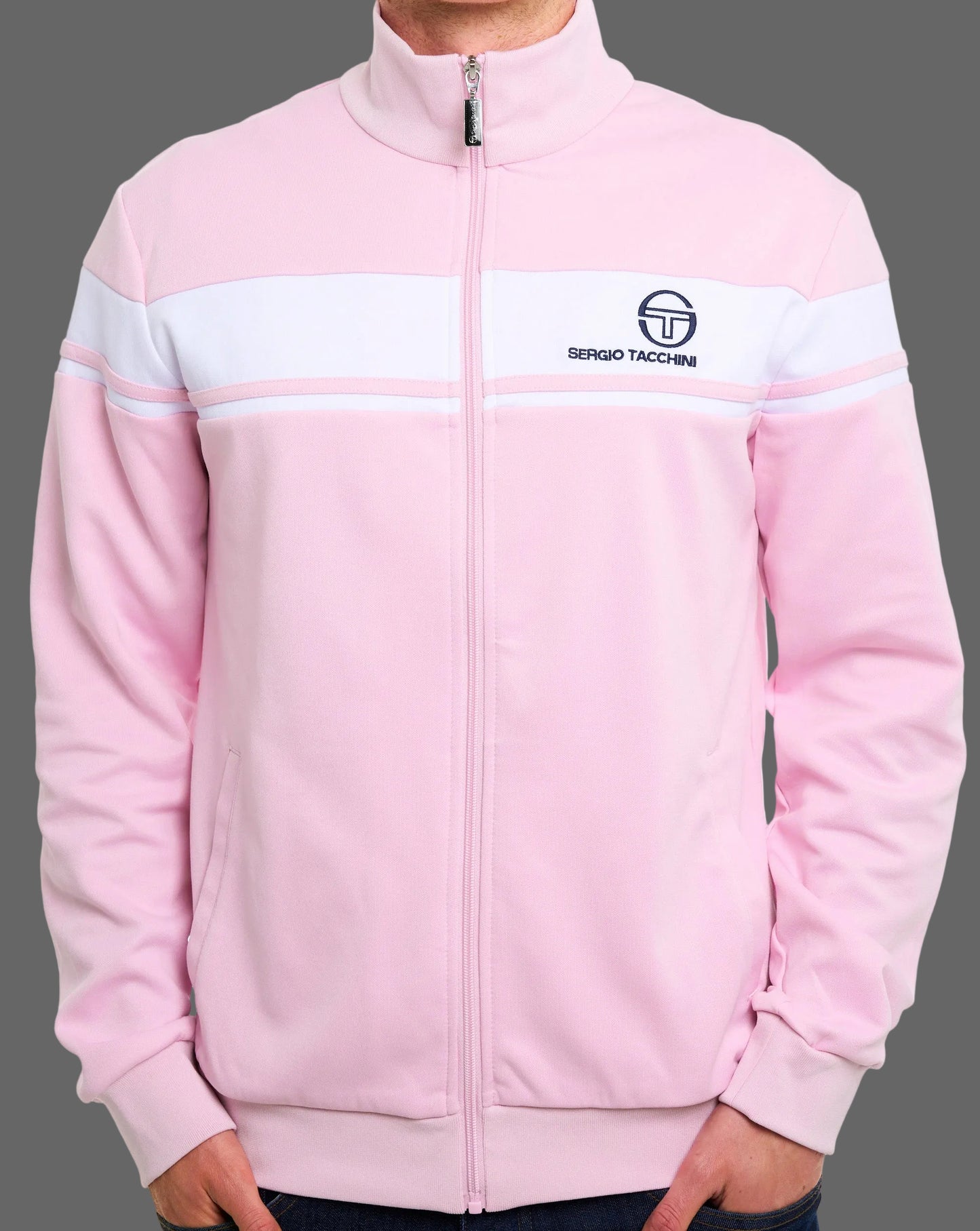 Sergio Tacchini Masters Trainingsjacke Pink/Weiß
