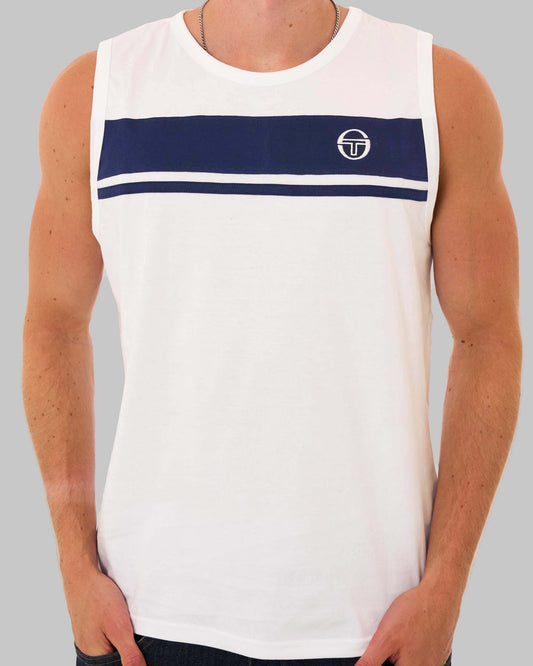 Sergio Tacchini Sergio Tacchini Masters Vest White/Navy