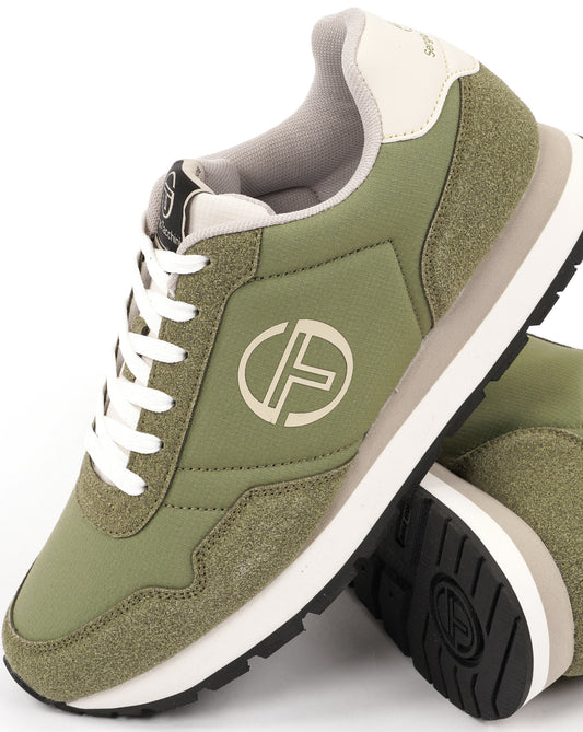 Sergio Tacchini Sergio Tacchini Mile Mix Trainers Light Khaki/Off White