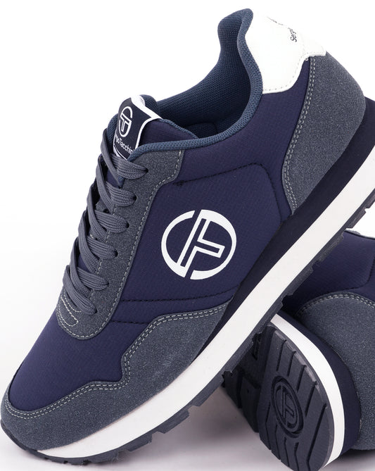 Sergio Tacchini Sergio Tacchini Mile Mix Trainers Navy Blue Jeans