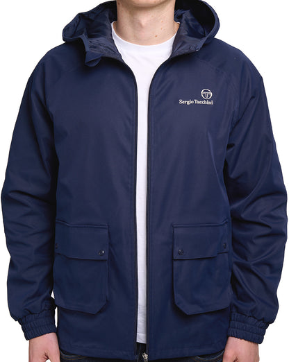 Sergio Tacchini Hooded Casual Jacket Navy Blue