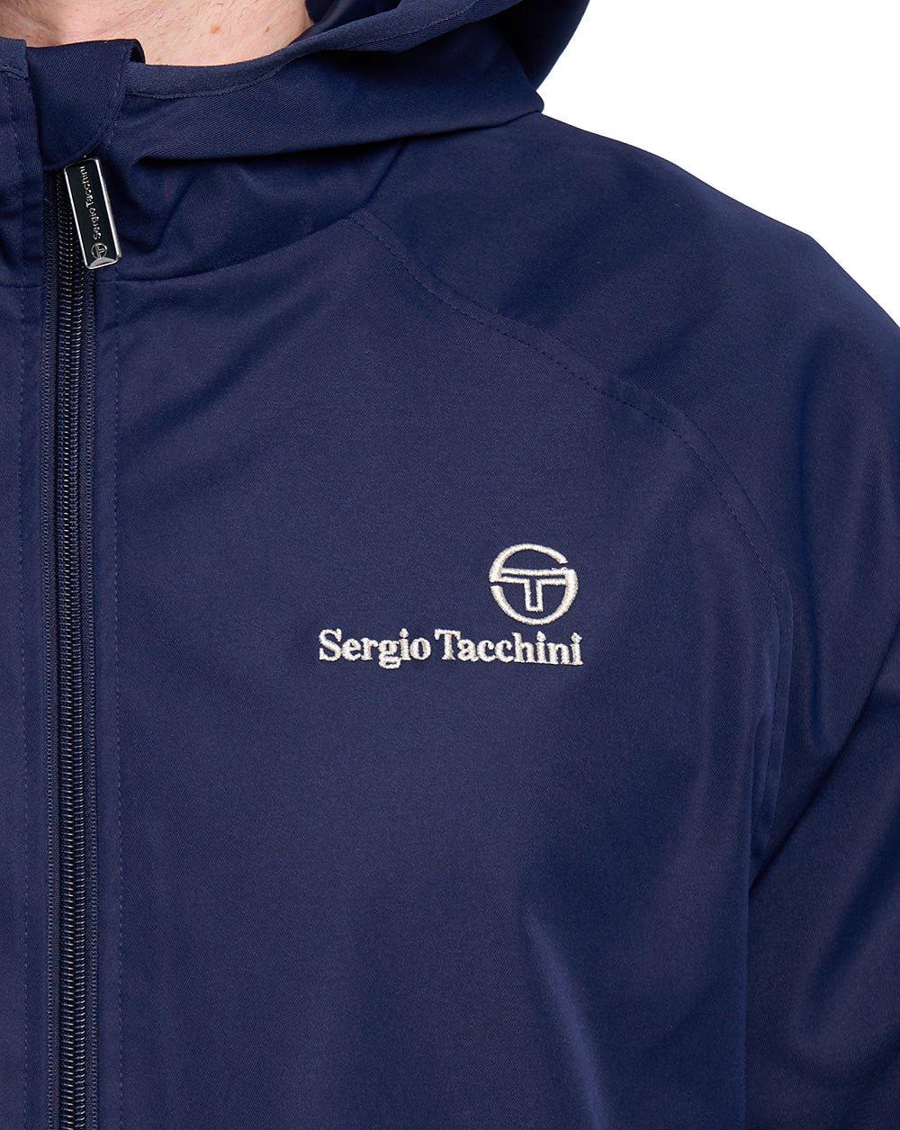 Sergio Tacchini Hooded Casual Jacket Navy Blue