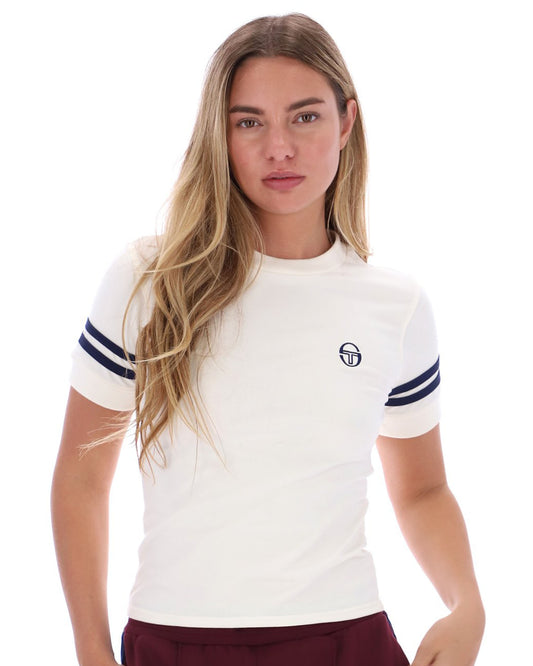 Sergio Tacchini Women Sergio Tacchini Miss Sella T Shirt Gardenia Navy