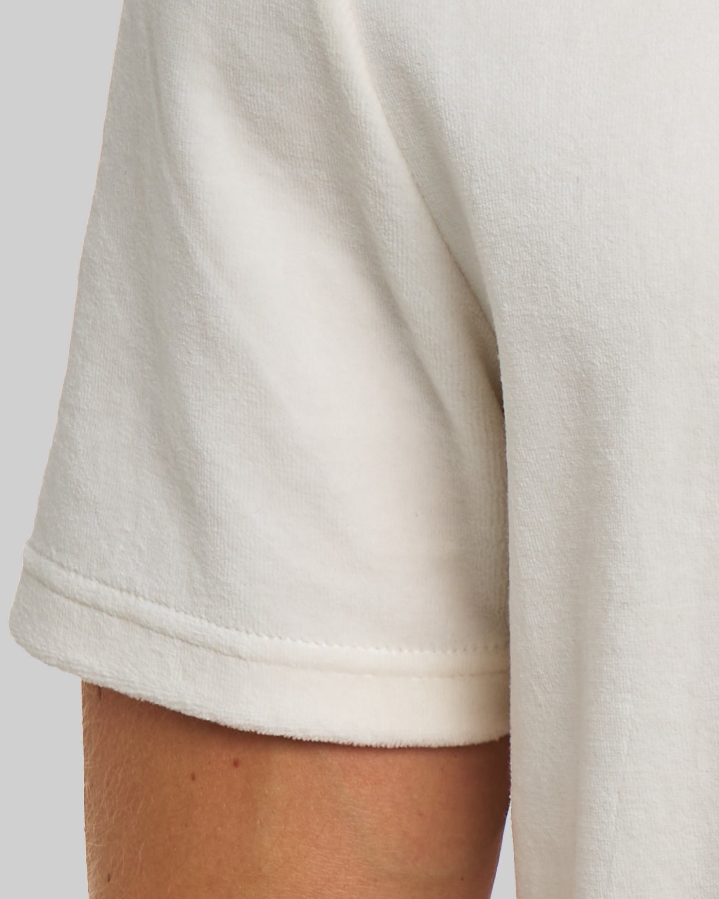 Sergio Tacchini Monte Velour T-Shirt Gardenia