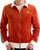 Sergio Tacchini Monte Velour Track Top Burnt Orange/Gardenia