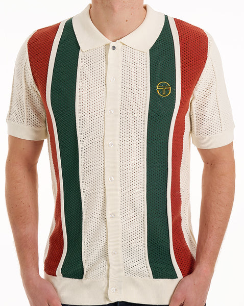 Sergio Tacchini Montell Strick-Poloshirt Gardenia