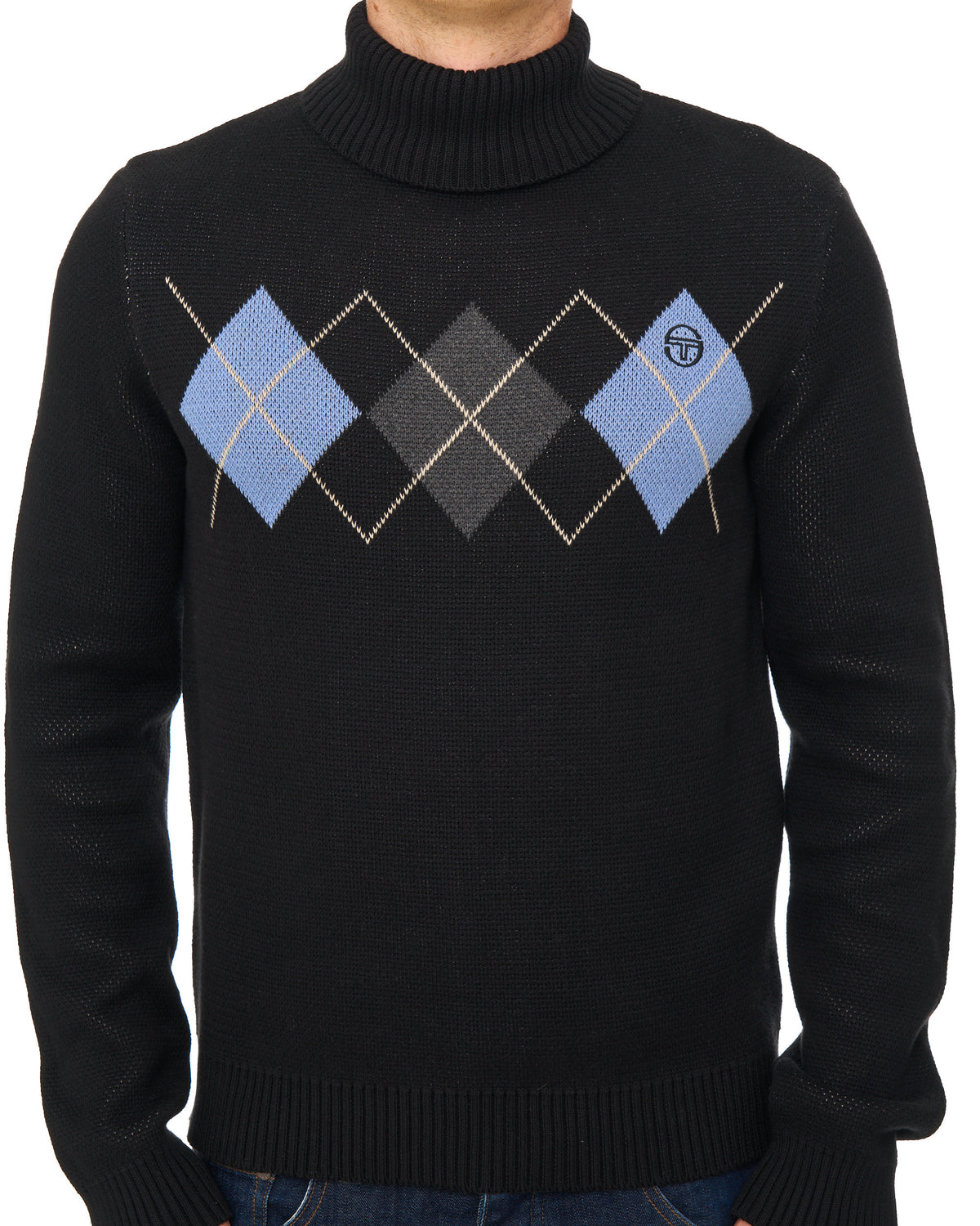 Sergio Tacchini Moretti Roll Neck Knit Black