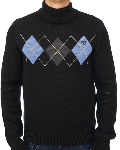 Sergio Tacchini Moretti Roll Neck Knit Black