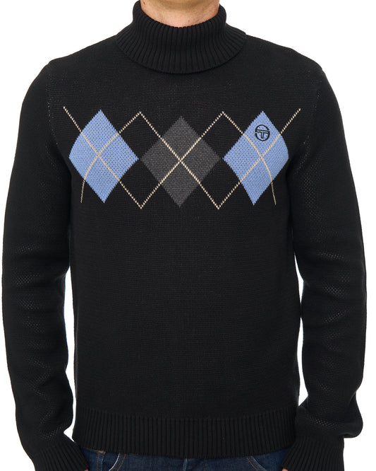 Sergio Tacchini Sergio Tacchini Moretti Roll Neck Knit Black
