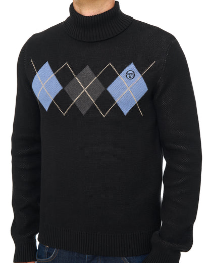 Sergio Tacchini Moretti Roll Neck Knit Black