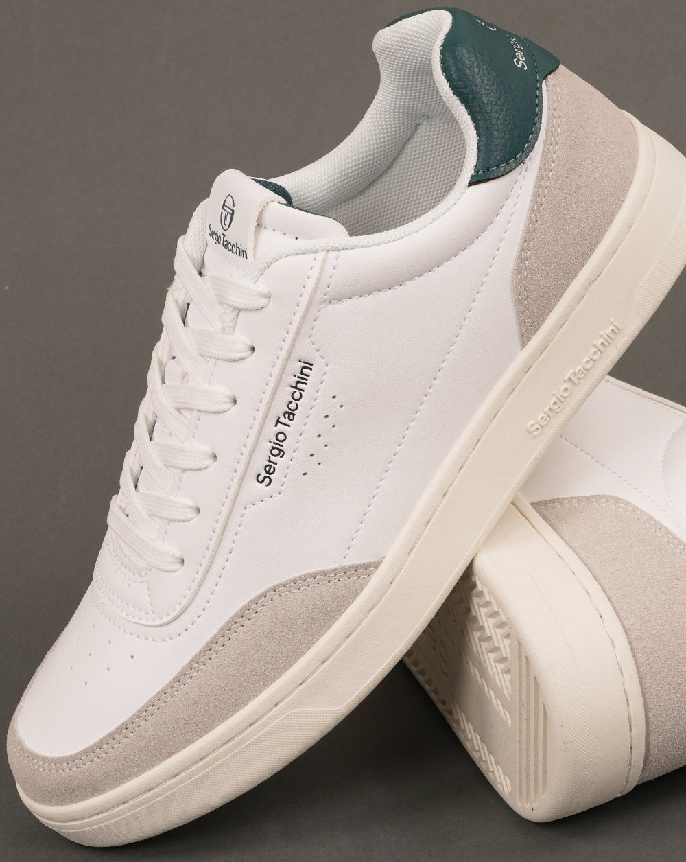 Sergio Tacchini New Action LTX Trainers White/Dark Green