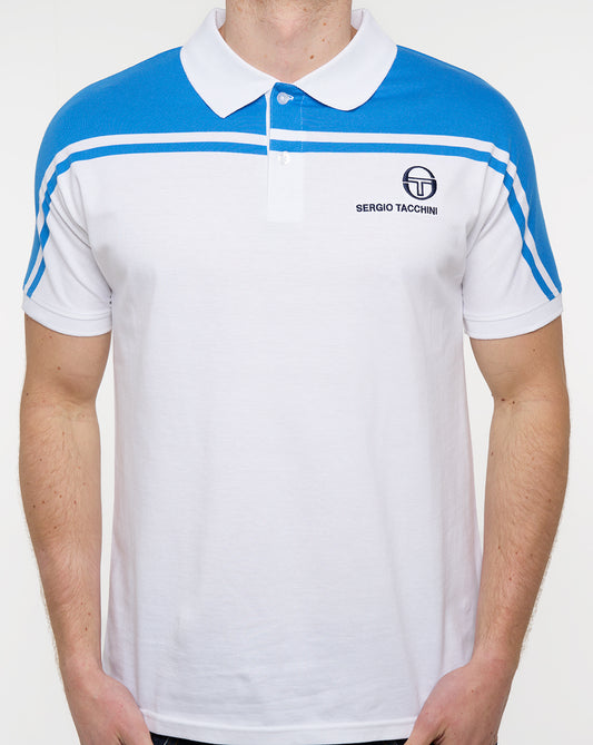 Sergio Tacchini New Young Line Poloshirt Weiß/Blau