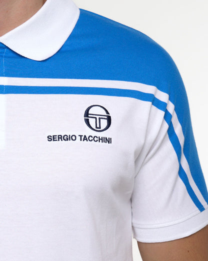 Sergio Tacchini New Young Line Poloshirt Weiß/Blau