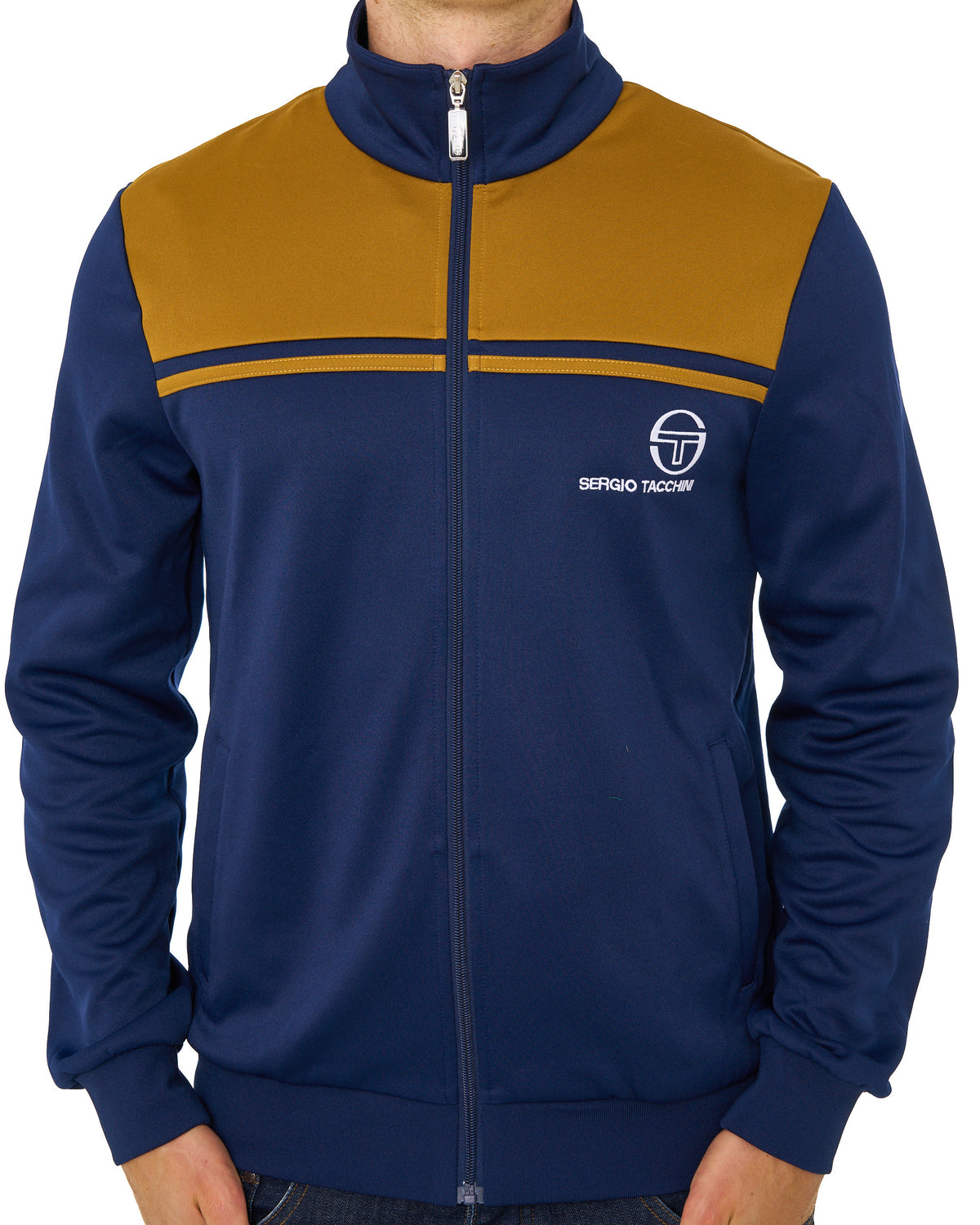 Sergio Tacchini New Young Line Track Top Navy Blue/Golden Brown