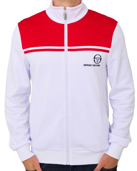 Sergio Tacchini Sergio Tacchini New Young Line Track Top White/Dark Red