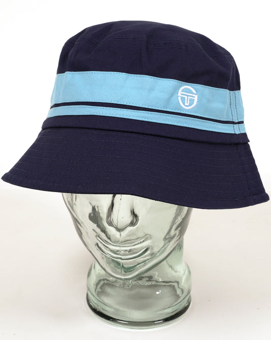 Sergio Tacchini Newsford Bucket Hat Navy Blue/Baltic Sea