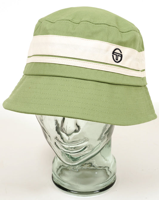 Sergio Tacchini Newsford Bucket Hat Green/Gardenia