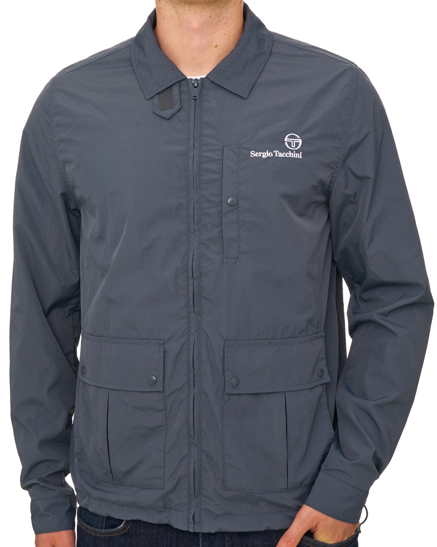 Sergio Tacchini Notte Nylon Jacket Dark Grey