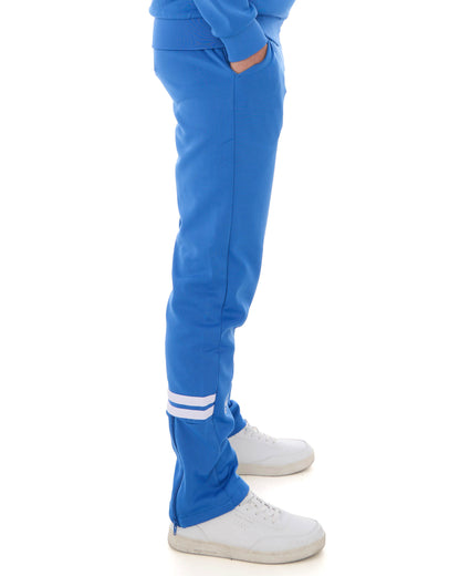 Sergio Tacchini Zip Bottom Track Pants Blue/White