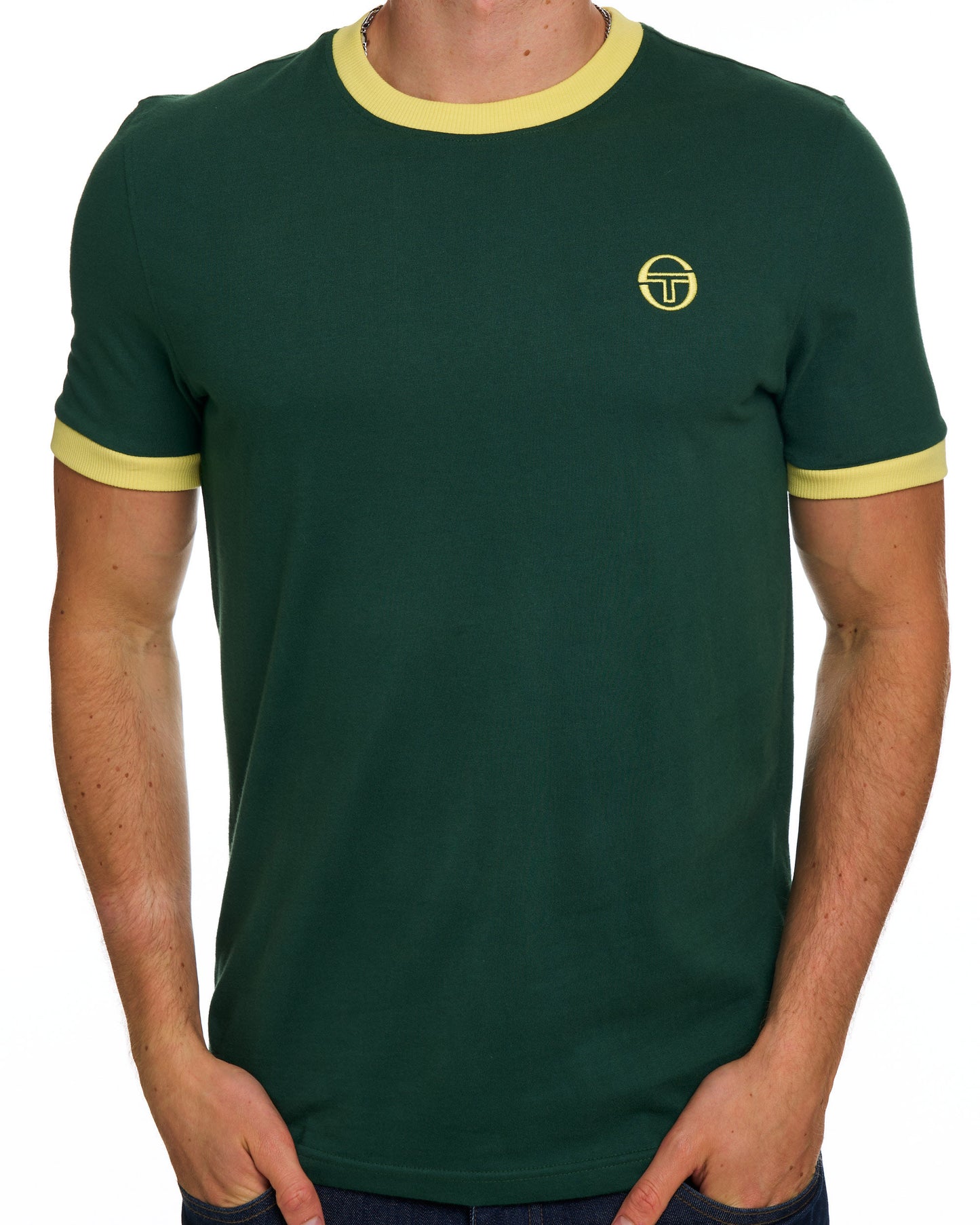 Sergio Tacchini Pro Ringer T-Shirt Grün/Gelb