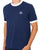 Sergio Tacchini Pro Ringer T Shirt Navy Blue/White