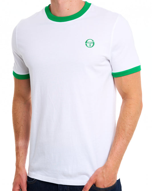 Sergio Tacchini Sergio Tacchini Pro Ringer T-Shirt Weiß/Grün
