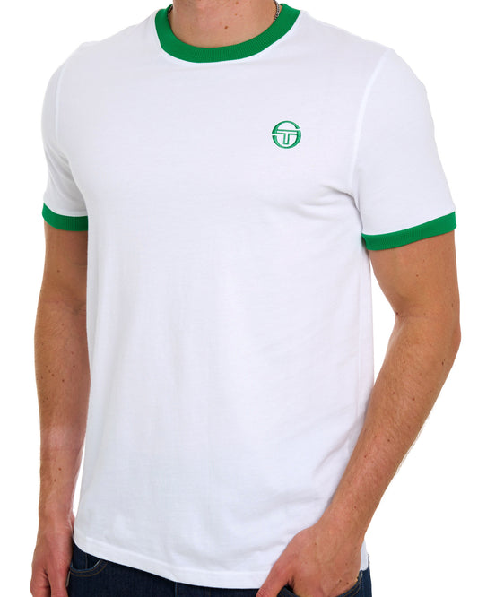 Sergio Tacchini Sergio Tacchini Pro Ringer T-Shirt Weiß/Grün