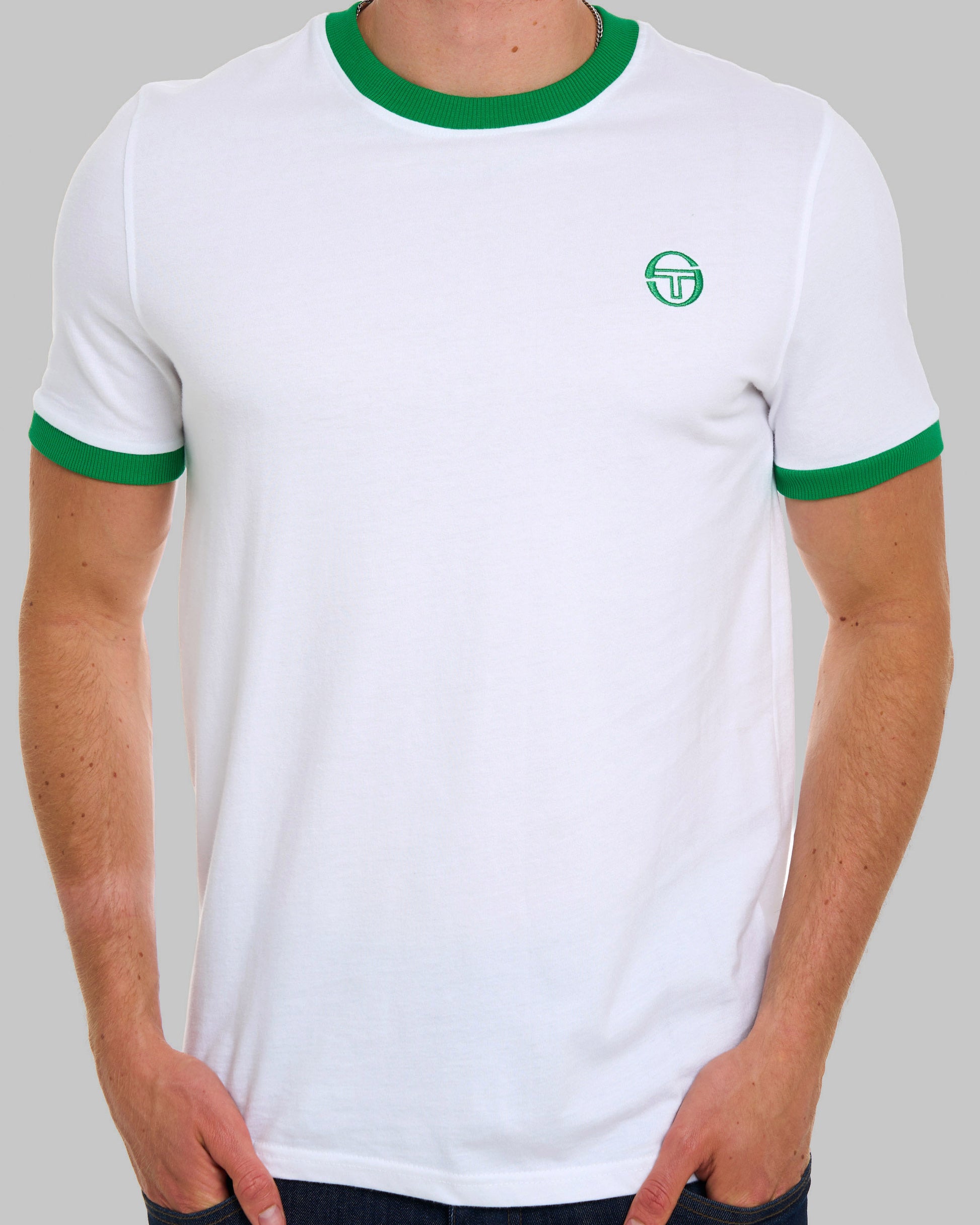 Sergio Tacchini Pro Ringer T-Shirt Weiß/Grün