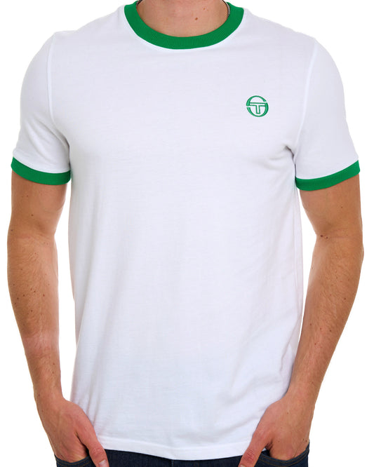 Sergio Tacchini Sergio Tacchini Pro Ringer T-Shirt Weiß/Grün